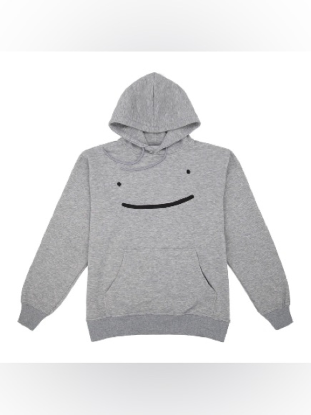 Minimalist Dream SMP Graphic Hoodie Sweatshirt | Gray Oversized Hoodie Size L